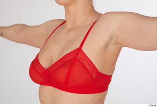 Mia Brown breast chest lingerie red bra underwear 0002.jpg